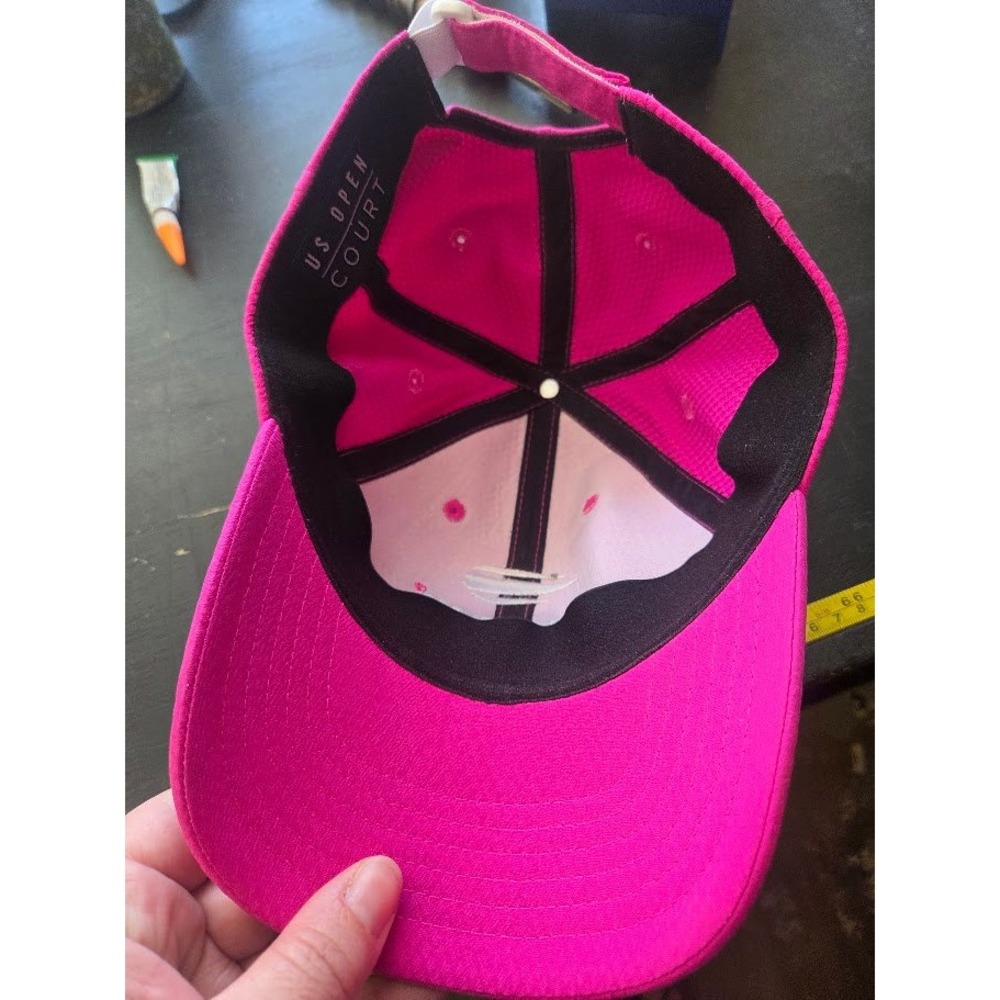 US Open 2025 Court Tennis Hat Pink Adjustable Strapback Baseball Cap - Picture 2 of 3